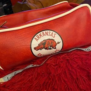 Vintage Razorback Dopp travel kit.